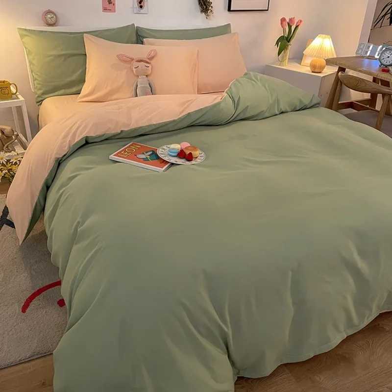 2025 New Solid Color Duvet Cover Double/Queen Size Anti-Mite Durable Comforter Cover Simple Durable No Pillowcase H260327