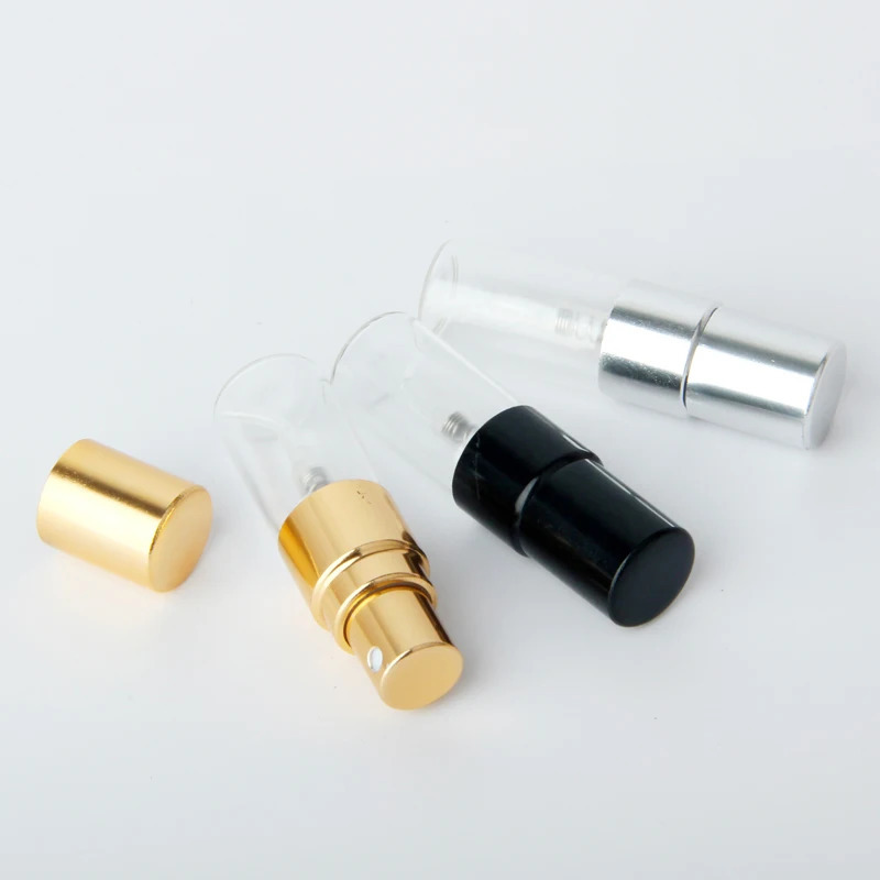 100Pieces/lot 2ml Mini Refillable Perfume Bottle For Sample Spray Bottle Metal Atomizer Portable Travel Gift Cosmetic Container 260318
