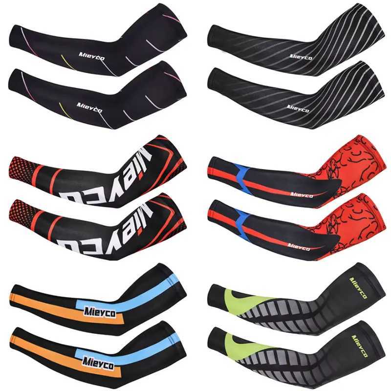 Ice Silk Bicycle Sleeves Breathable Cycling Arm Protection Outdoor Sun UV Protect Sports Road Bike Sleeves mangas para brazo D260326