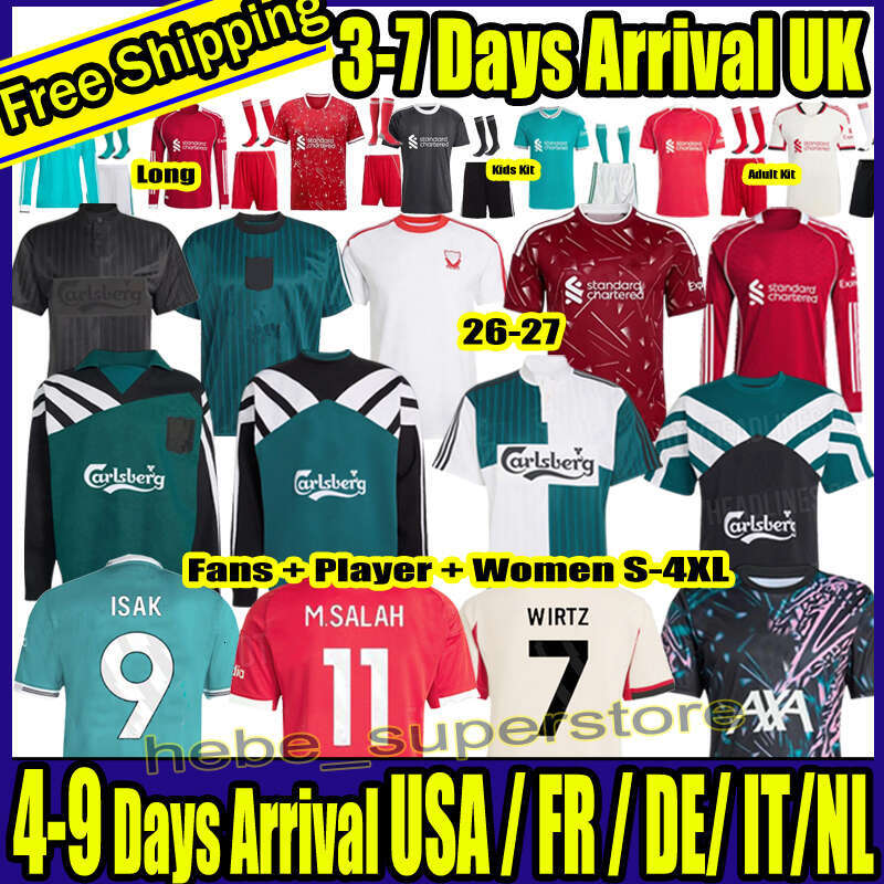 Liverpool 25 26 27 MAC ALLISTER soccer jersey football shirt GAKPO Luis DIaz SZOBOSZLAI A.BECKER men kids kit uniforms SALAH FRIMPONG Konate Wirtz Kerkez DIOGO JOTA