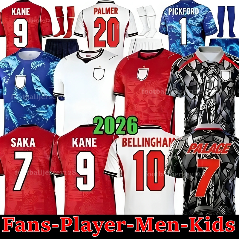 2026 World Cup england football shirt Bellingham SAKA Soccer Jersey 26 27 Men Kids kit KANE MAINOO BOWEN RICE FODEN GORDON TONEY PALMER PICKFORD Soccer Uniforms WOMEN