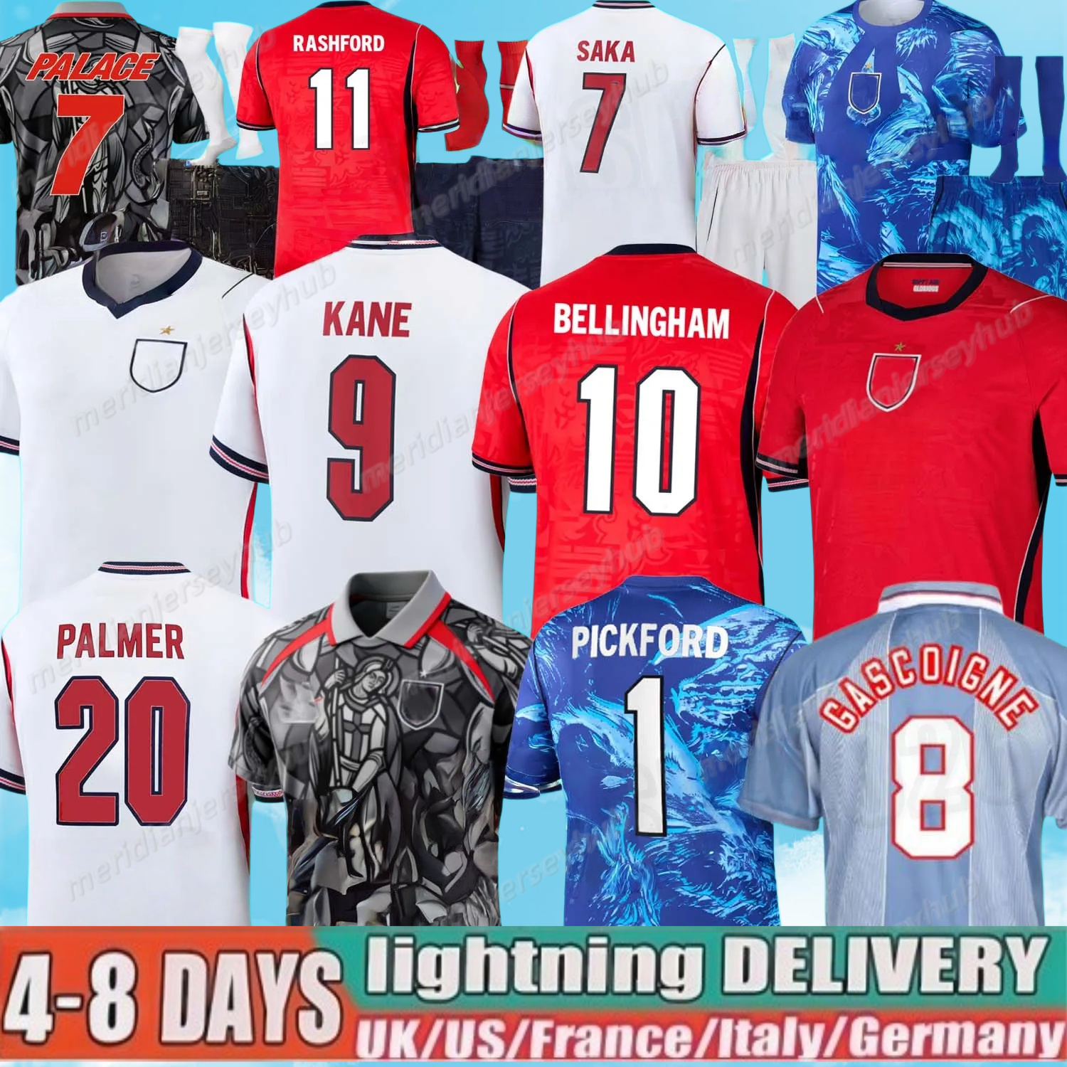 england 26 27 World Cup 2026 Soccer Jerseys retro football tops football shirt BELLINGHAM kits BECKHAM KANE SAKA RICE FODEN National Team Kids maillot defootball kit