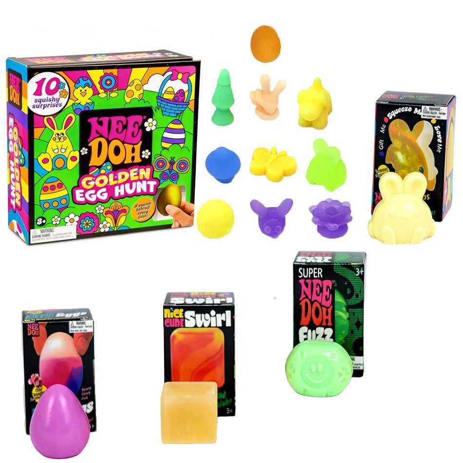 2027 Needoh Golden Egg Hunt Game Blind Box Easter Fidget With Squishy Surprise Stress Relief Squeeze For Kids Easter Par Z260327