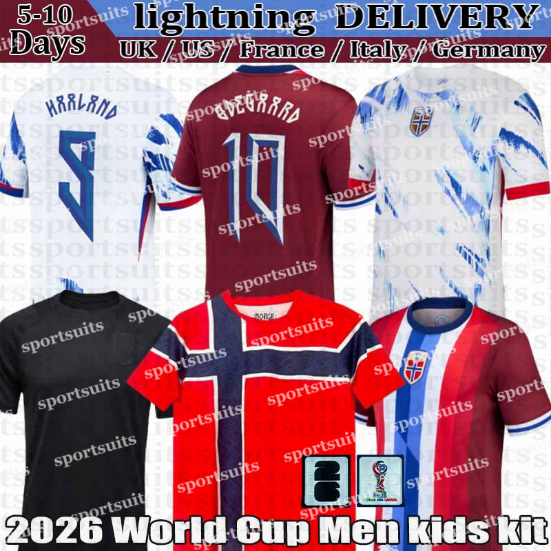 2026 norway world cup Jersey Norway Haaland ODEGAARD #7 Sorloth Bobb Berge Ryerson Schjelderup fans Jerseys 26 27 norway football shirt Men Kids Sets Kit