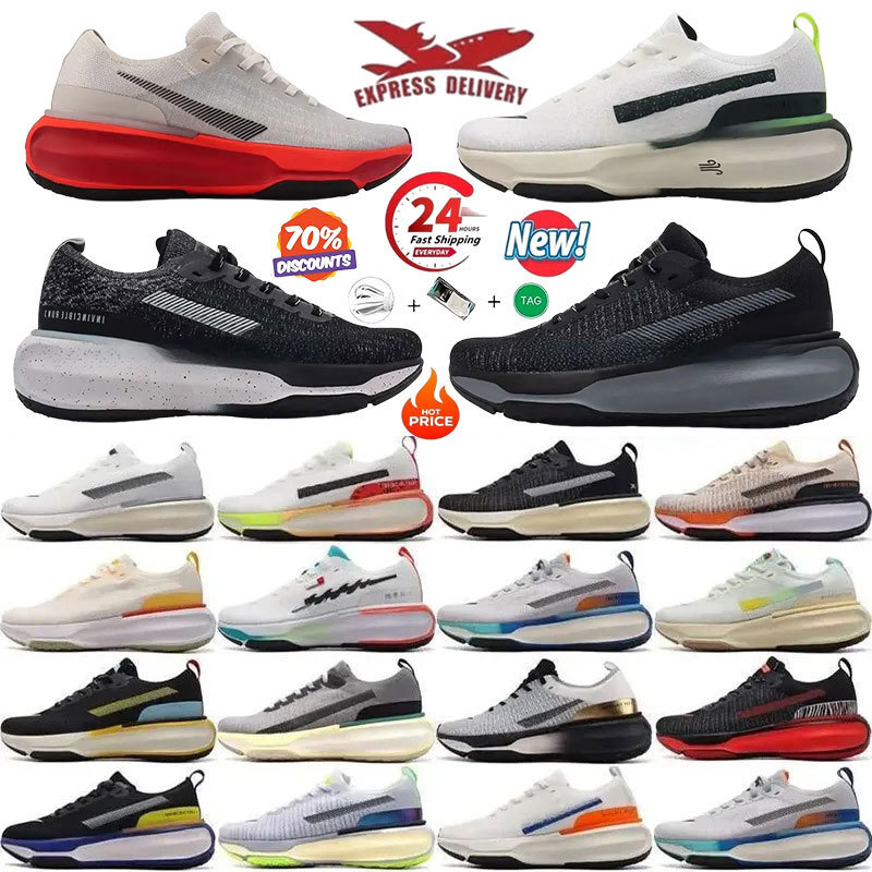 Top Quality Men Women Running Shoes Invincibles 3 Run Designer Trainers Summit White Cobalt Bliss Bright Crimson Year of the Dragon Energy Outdoor Sneakers Size 36-45