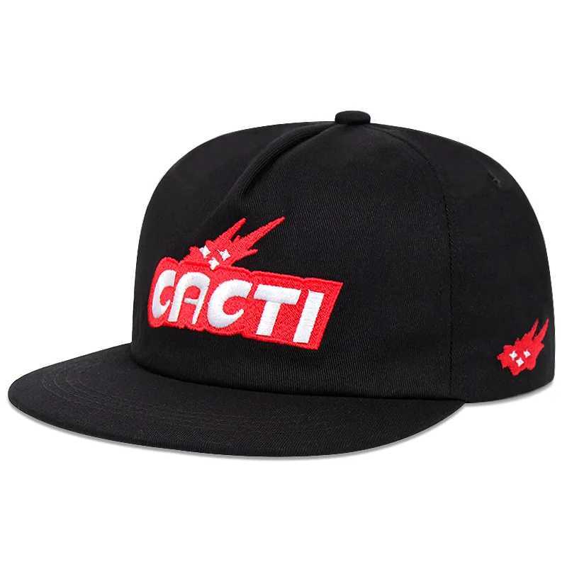 CACTI letter three-dimensional soft top flat brim baseball mens and womens outdoor sports event casual hip-hop M260327