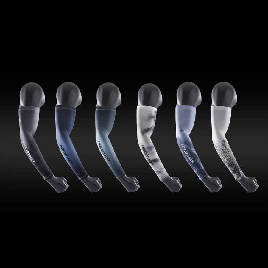 Summer Thin Sun-protective Sleeve Men Anti-UV Arm Sleeves for Driving Cycling Male Arm UV Protection Ice Silk Sleeve D260326
