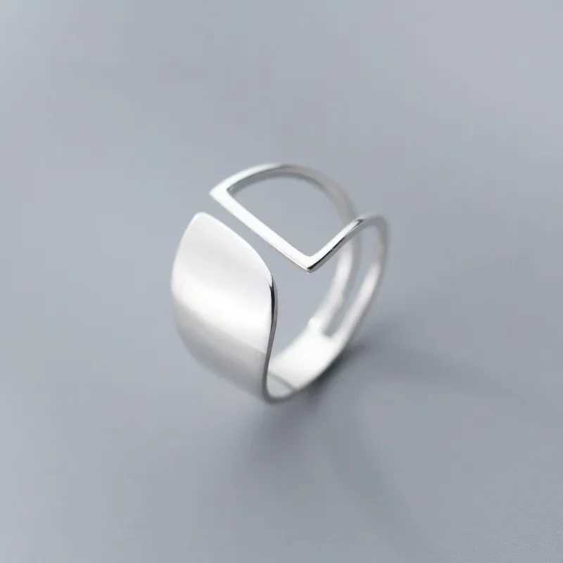 Original 925 Sterling Silver Double LInes Rings For Women Wedding Engagement Silver Womens Vintage Ring Fine Jewelry H260327