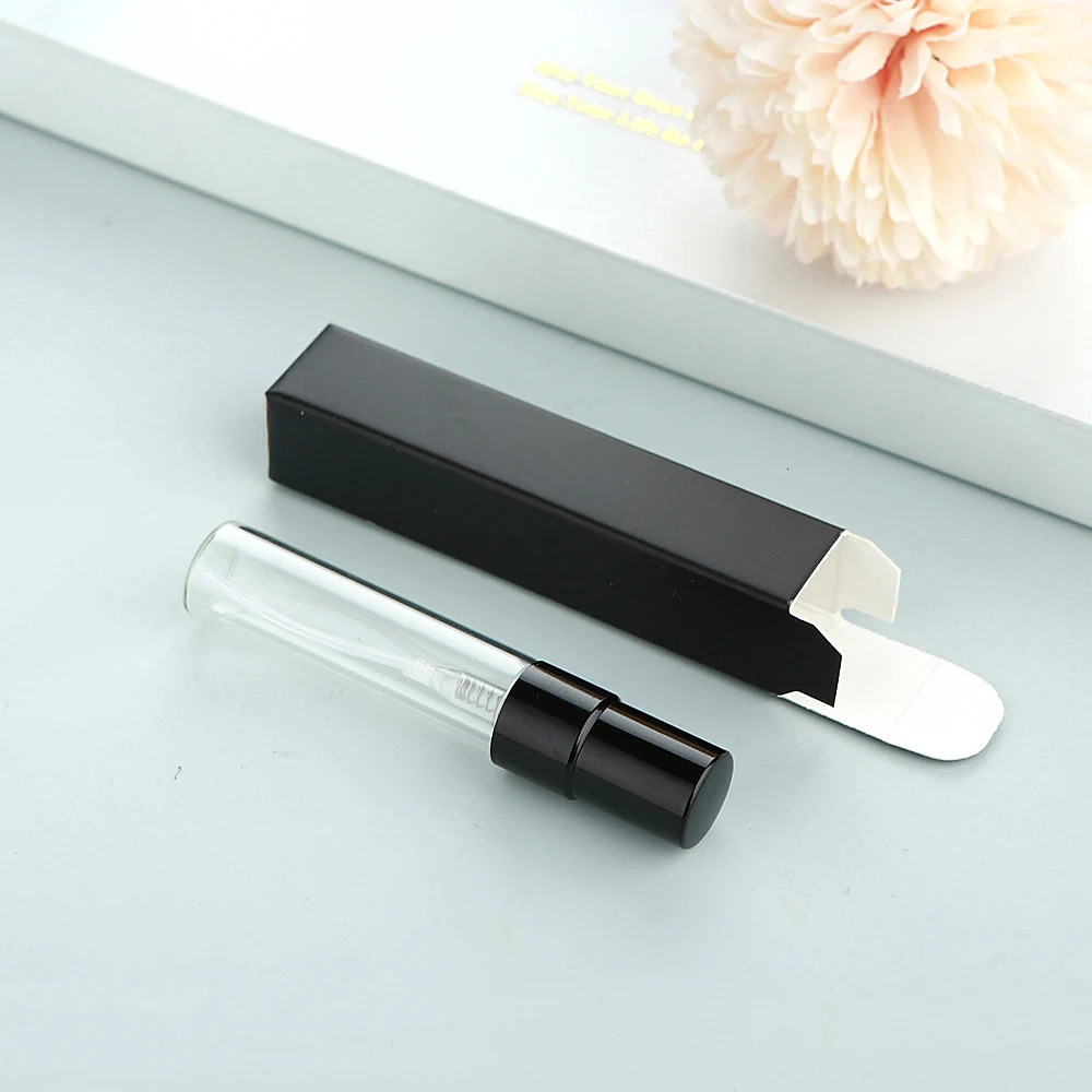 20/30 PCS/lot 5ml transparent glass perfume spray bottles with aluminum nozzles for dispensing Washable refillable with boxes 260318