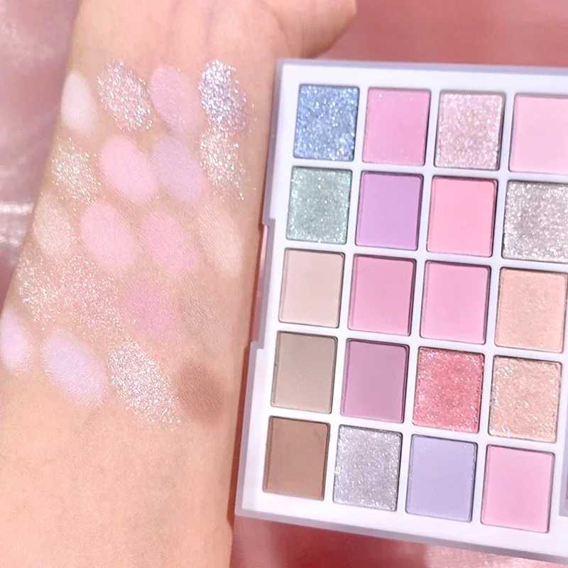 20-color Warm Eyeshadow Palette Romantic Smoky Rose Tones Matte Glitter High-pigment Smudge-proof Beauty Makeup H260327