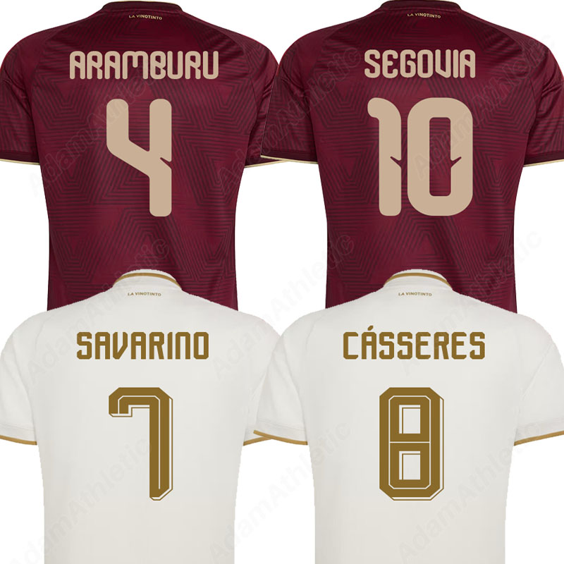 Venezuela jerseys 2026 world cup CASSERES ARAMBURU Camiseta La Vinotinto 26 27 SEGOVIA SAVARINO FERRARESI football shirts