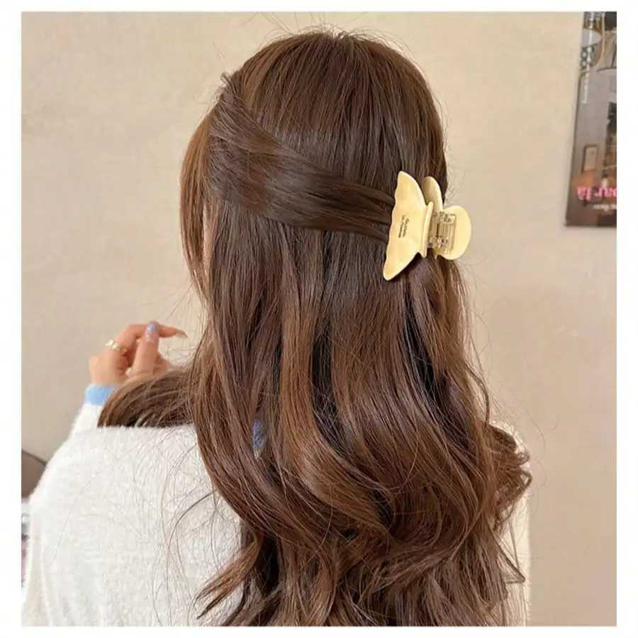 1 Pc Womens Elegant French-Style Acetate Semicircle Claw Clip Hair Accessory High-End Versatile Daily Use H260328