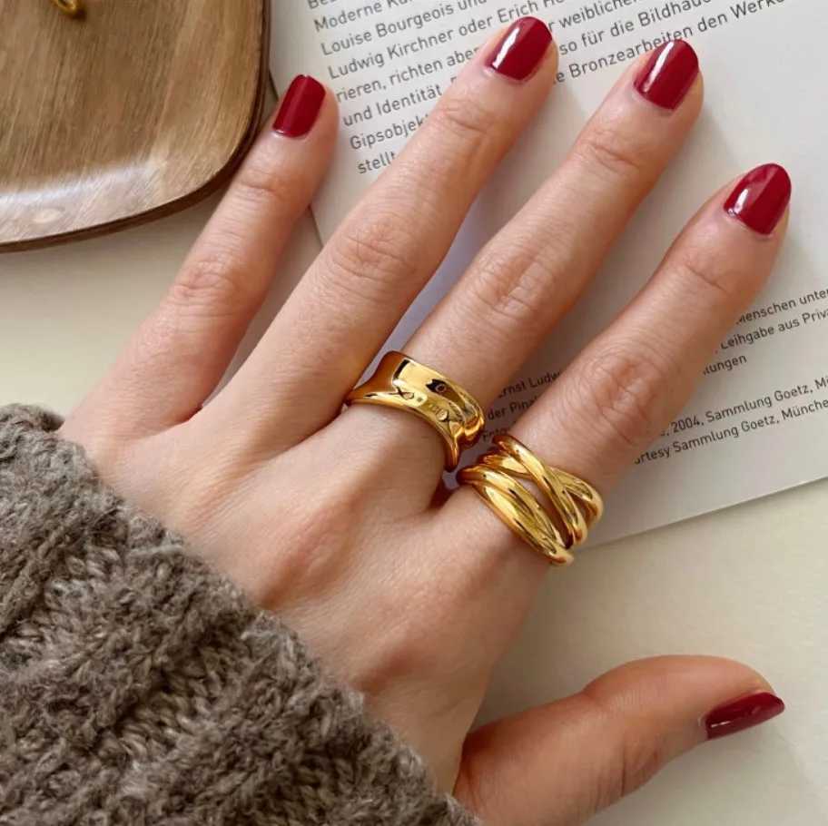 925 Sterling Silver Rings for Women Men Couple Minimalist Handmade Simple Interware Ring Party Jewelry Gift Prevent Allergy H260328