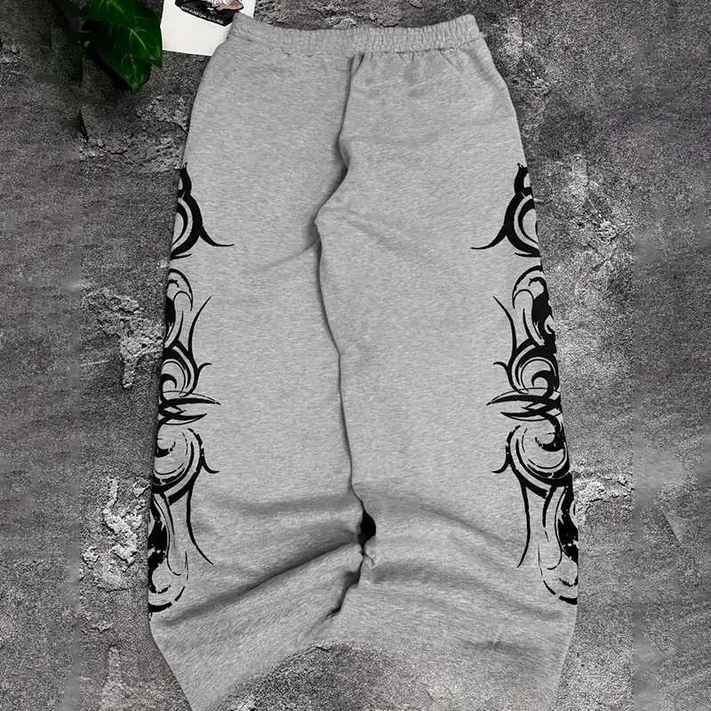 Harajuku Hip-Hop Trousers Men High Street Y2K Pants Casual Wide-leg Pants Sweatpants Spring Summer Printed Streetwear Trend Pant M260328