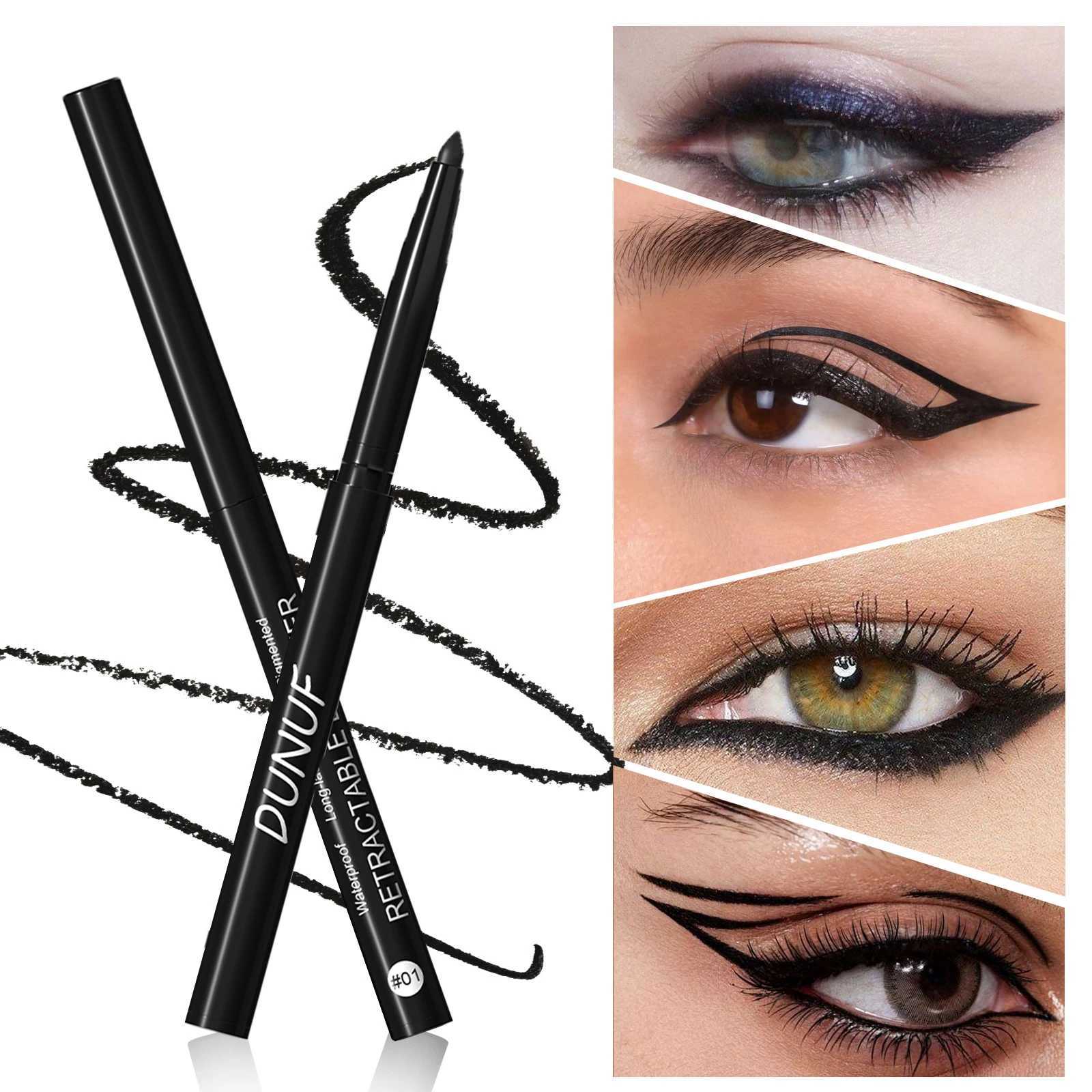 Waterproof Matte Blue Eyeliner Gel Pencil Ultra-fine Smooth Quick Dry Non-Smudge Easy Wear Black Brown White Eyeliner Pen Makeup H260328