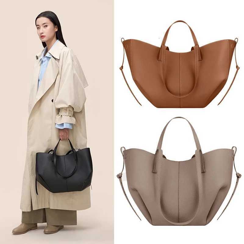 New Womens Big Size Leather Tote Bag Female Niche Large Capacity Wings Handbag Shoulder Bag C260327