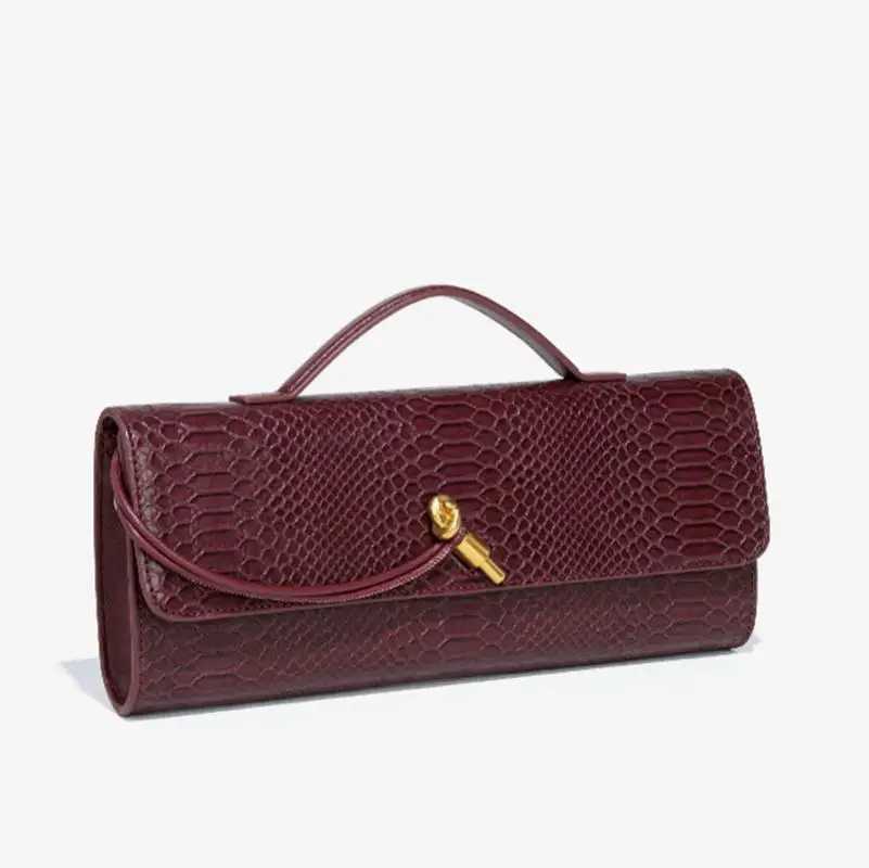 Luxury Design Top-Handle Bag For Women Evening Handbag Long Purse Crocodile Pattern Crossbody Shoulder Bags Fashionable Outfits C260327