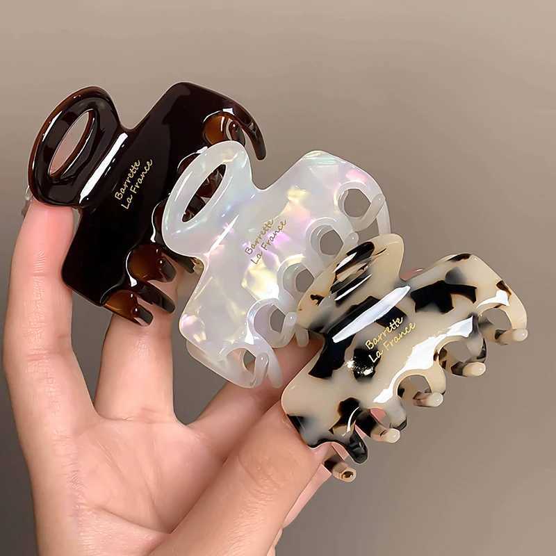 55CM Long Acetate Hair Crabs Red Hair Clips for Girls and Women Tie Up Hair Accessories New Korean Fashon H260328