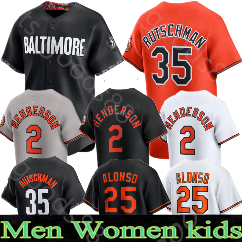 TOP Custom S-4XL RUTSCHMAN MOUNTCASTLE HENDERSON ALONSO MURRAY COWSER RIPKEN HOLLIDAY BAUTISTA Austin Orioles Baseball Jerseys