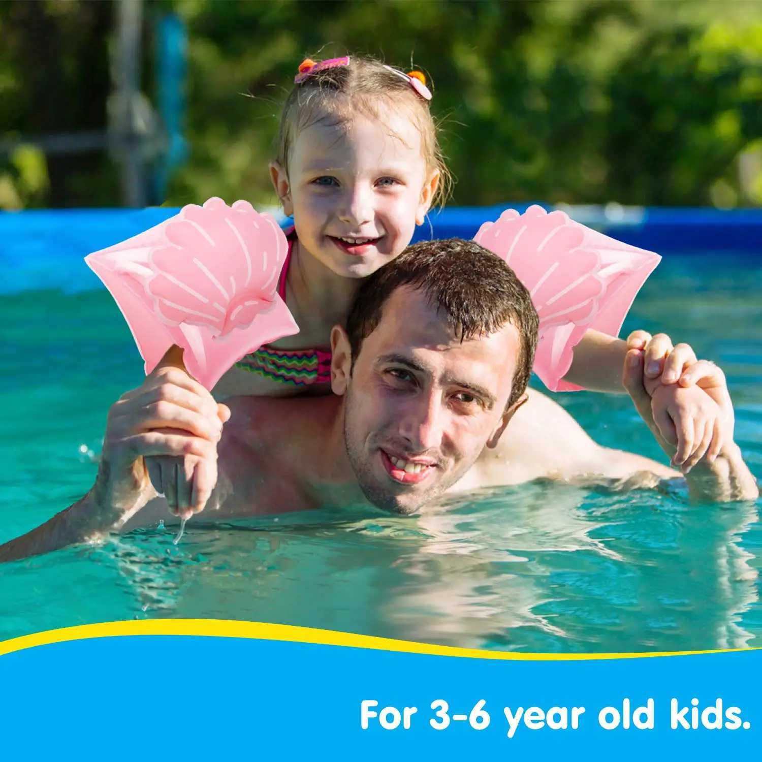 Rooxin Baby Kid Swim Arm Rings Inflatable Swimming Ring Tube Swim Floating Sleeve Swimming For Child Safety Swim Training Z260328