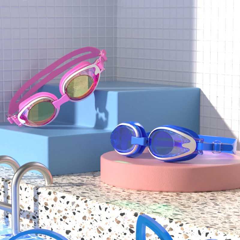 JSJM New Children Swimming Goggles Anti-Fog Anti-UV Swimming Goggles Silicone Adjustable Professional Swimming Goggles Unisex Z260328