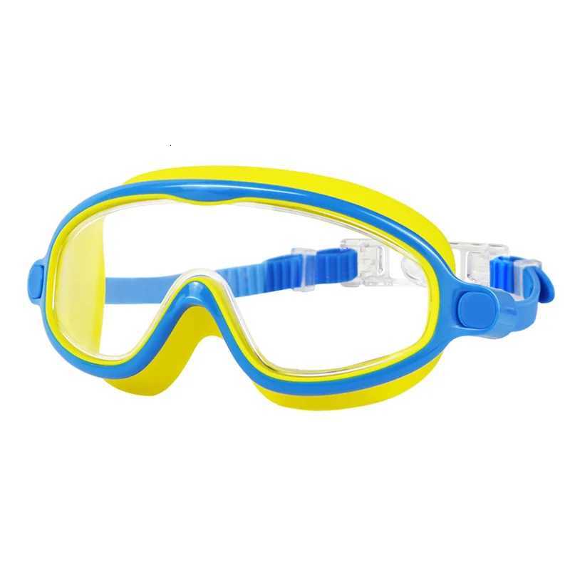 Childrens Swimming Goggles HD Transparent Waterproof anti-fog Swimming Glasses Large Frame Diving Goggles For Boys And Girls Z260328
