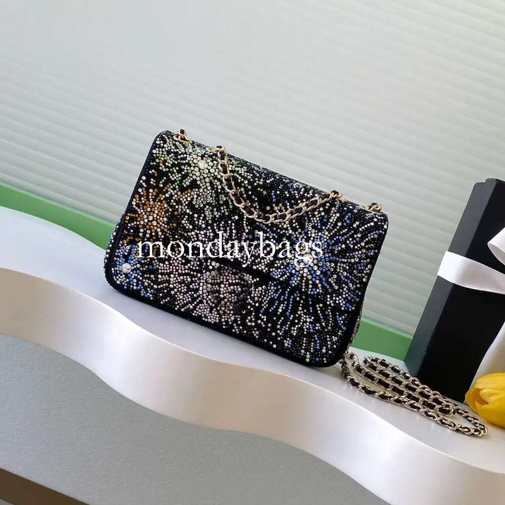 10a designer bag tote bag luxury bag sac luxurious mirror quality banquet classic chain strap multi-color crystal shoulder handbag crossbody designer bags women