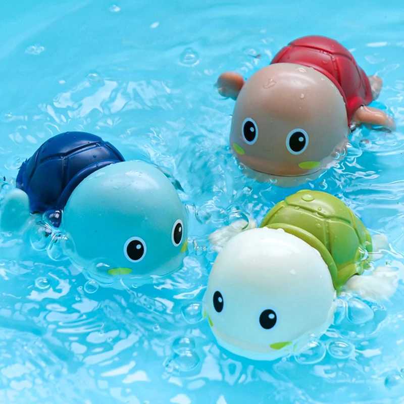 Baby Bath Toys Kids Swimming Clockwork Dolls Play Water Fun Bathing Cute Funny Children Bathroom Shower Bathtub Animals Toy Z260328