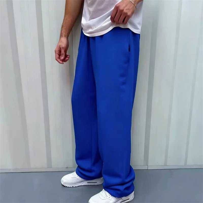 autumn winter man/woman Jogging Straight Sweatpants Street Style wide leg pants Casual Solid colors versatile Loose Mens Pants M260328
