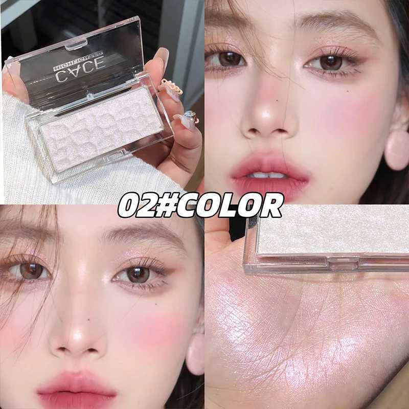 CACE Face Highlighter Palette High Glossy Face Illuminator Palette Natural Glow Finish Pearl Shimmer Smooth Highlight Powder H260328