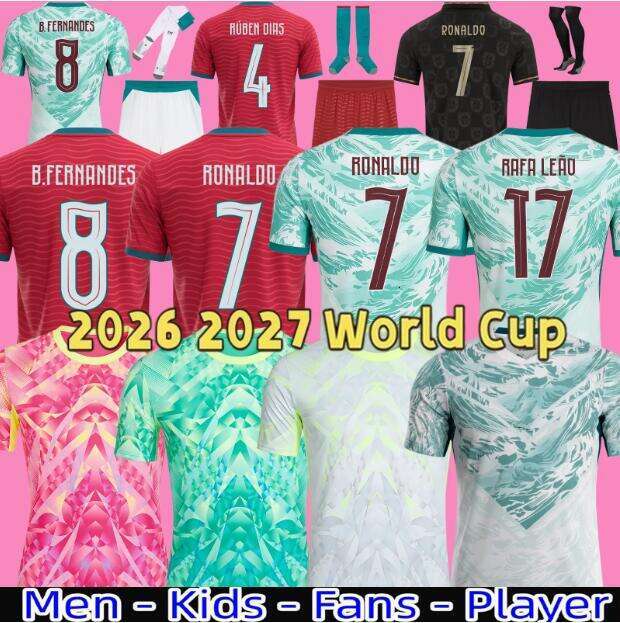 2026 27 World Cup portugal Ronaldo JOAO FELIX Portugal soccer jerseys 26 RUBEN NEVES Portuguese football shirt BERNARDO BRUNO FERNANDES kits kids