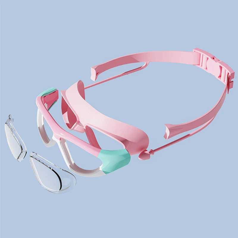 YUKE Large Frame Swimming Goggles for kids With Earplug Transparent Glasses Anti fog Waterproof Boys Girls Eyewear Children Z260328