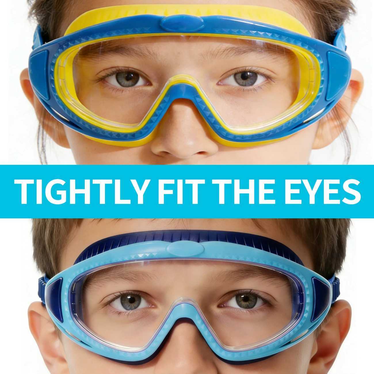 1 Piece of Goggles High-Definition Large Frame Anti-Ultraviolet and Anti-Fog Suitable for Swimming in Swimming Pools Z260328