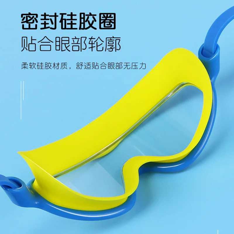 Childrens Swimming Goggles HD Transparent Waterproof anti-fog Swimming Glasses Large Frame Diving Goggles For Boys And Girls Z260328