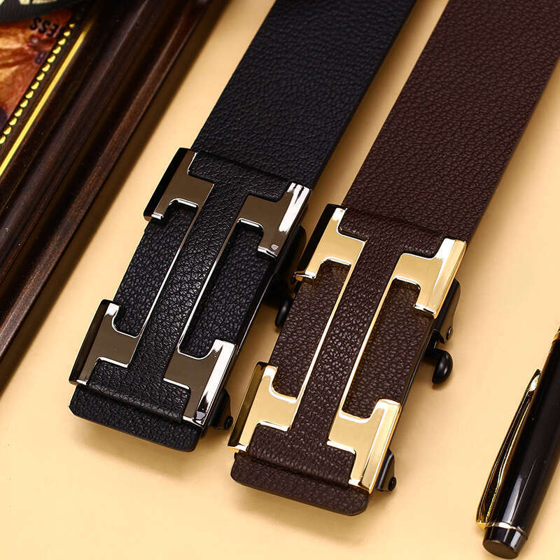 High Quality Leather Belt Luxury Belt Men Belt Automatic Belt Casual Business Belt Can Be Paired With Jeans Chunjinqiuli