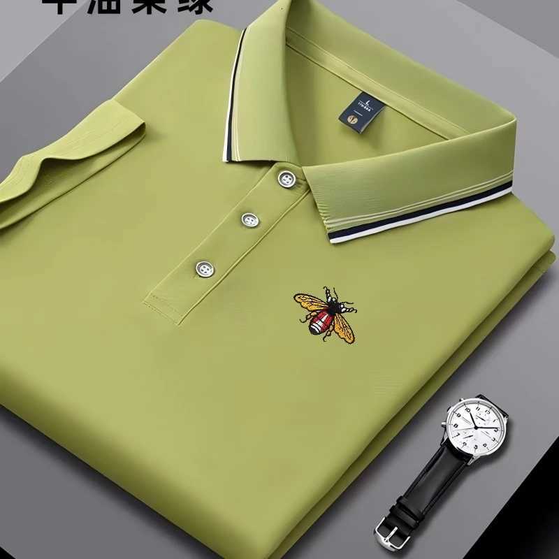 Embroidered New Mens Business Casual Short Sleeved Polo Shirt Fashionable Breathable Comfortable and Versatile Top C260326