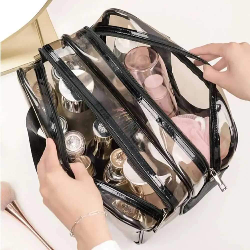 Women Portable Travel Wash Bag Female Transparent Waterproof Makeup Storage Pouch Large Capacity Cosmetic Organizer Beauty Case D260328