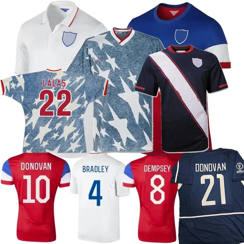 1994 2002 2012 13 2014 Retro classic USAS Dempsey LALAS soccer jerseys America REYNA DONOVAN Bradley Yedlin ALTIDORE JONES PEREZ BALBOA football shirt