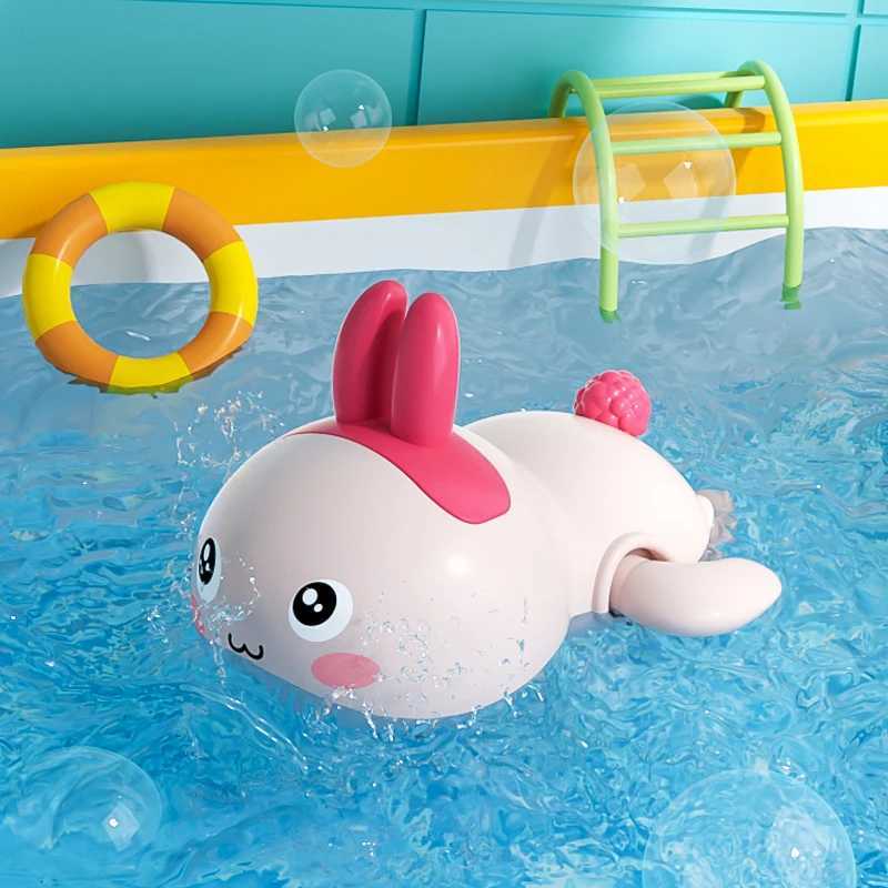 Baby Bath Toys Floating Wind Up Toy Cute Animal Clockwork Bathtub Swimming Pool Toy for Toddlers New Born Bathtub Toys 1-3 Year Z260328