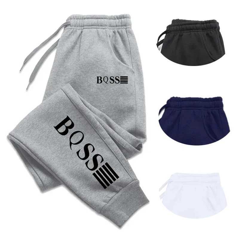 2024 Mens Sweatpants Fashion Trend Jogging Trousers Versatile Soft Street Elastic Waist Casual Pants S-4XL M260328