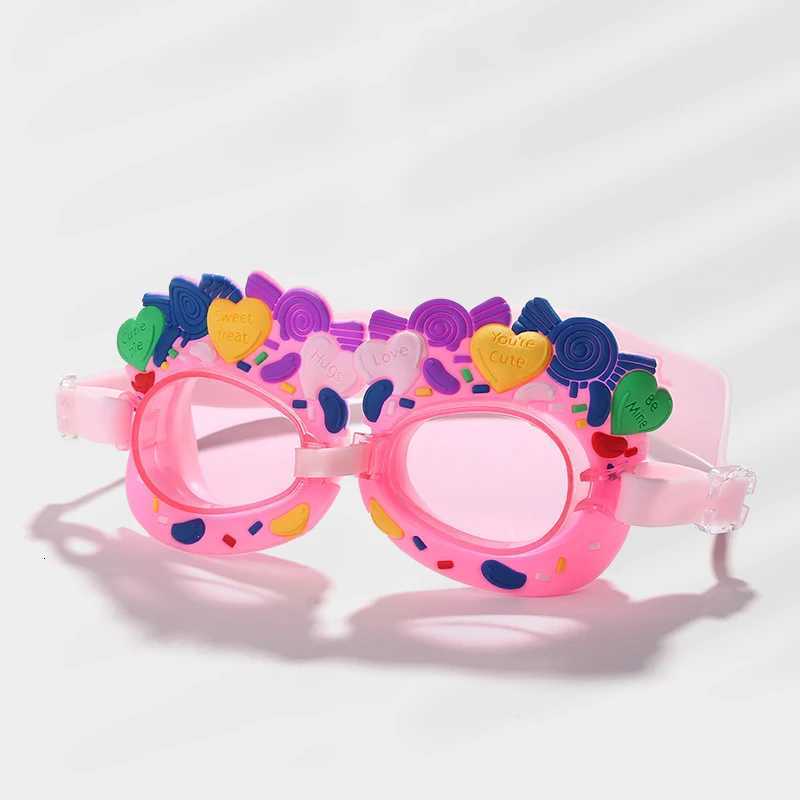 Kids Children Cute Cartoon Swim Goggles Swimming Pool Waterproof Anti Fog Glasses Water Sport Diving Surfing Eyewear W/ Earplugs Z260328