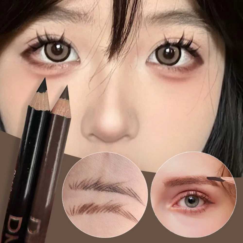 1/2Pcs Black Brown Eyebrow Pencil Waterproof Microblading Eyeliner Pen Tint Tattoo Makeup Long Lasting Quick Draw Eyelash Makeup H260328