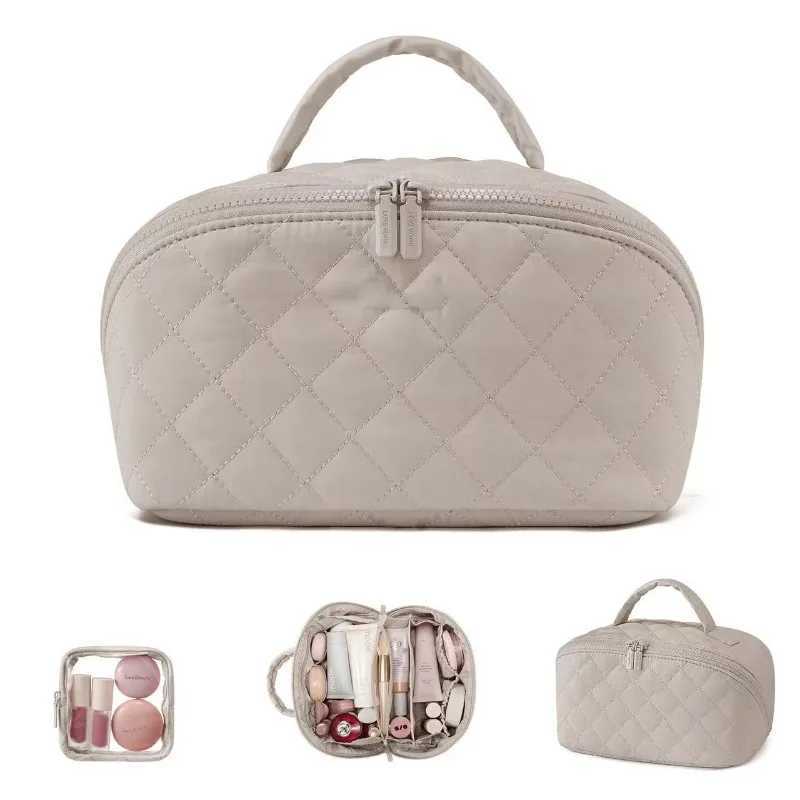 1pcs Large-Capacity Handheld Portable Makeup Bag Outdoor Travel Toiletry Organizer Pouch Cosmetic and Skincare Storage Bag D260328