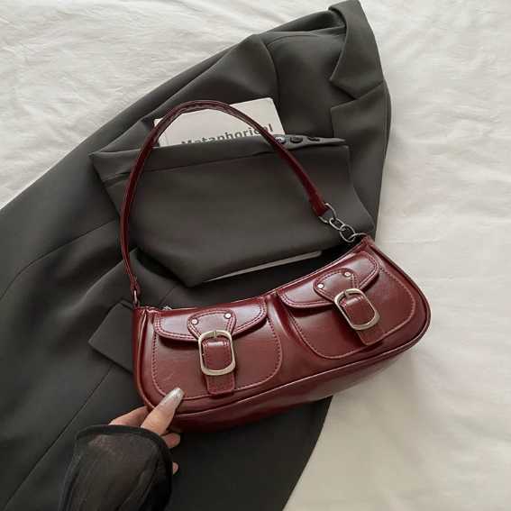 Korean style fashion commuting small bag 2025 new summer simple casual single shoulder small square bag small batch underarm bag H260328
