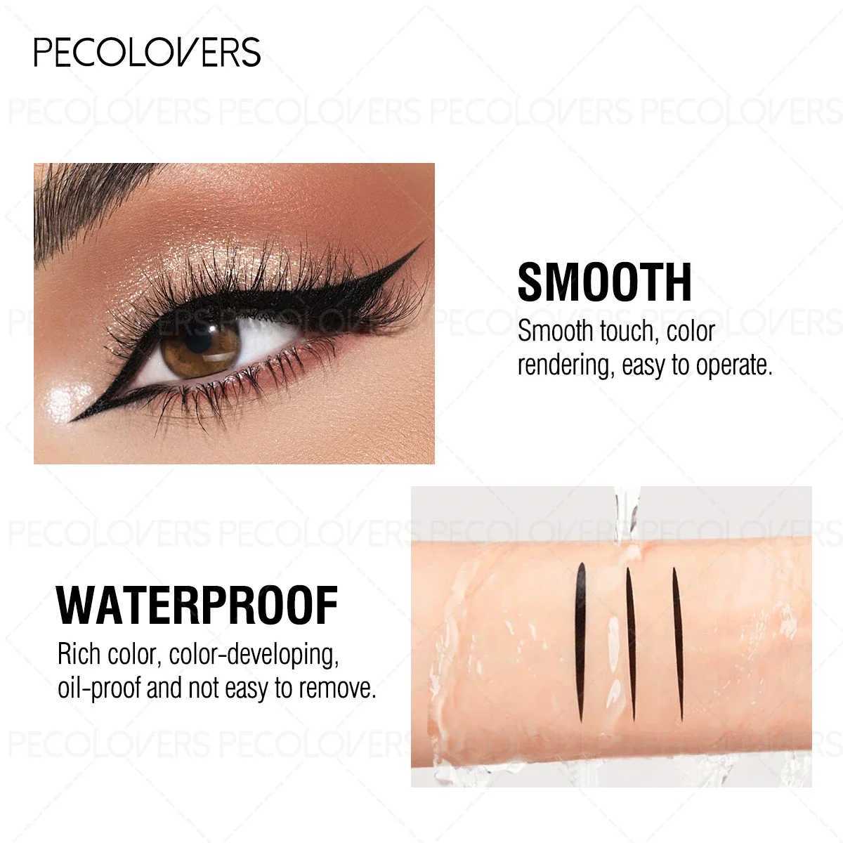 1PC Sleek Smooth Liquid Eyeliner Eyebrow Pen - Waterproof Effortless To Apply Ultra-Lightweight H260328