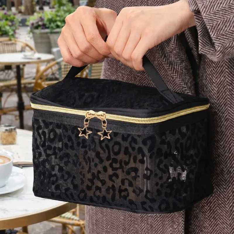 Women Mesh Cosmetic Bag Travel Storage Makeup Bag Organizer Female Make Up Pouch Portable Small Large Toiletry Beauty Case D260328