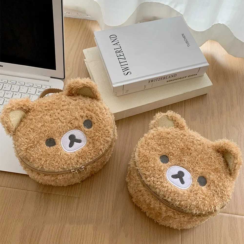 Plushes Makeup Case Anime Relaxed Bear Cosmetic Bag Women Jewelry Storage Pouch Girl Organizer Handbags Gift Hot Sales D260328