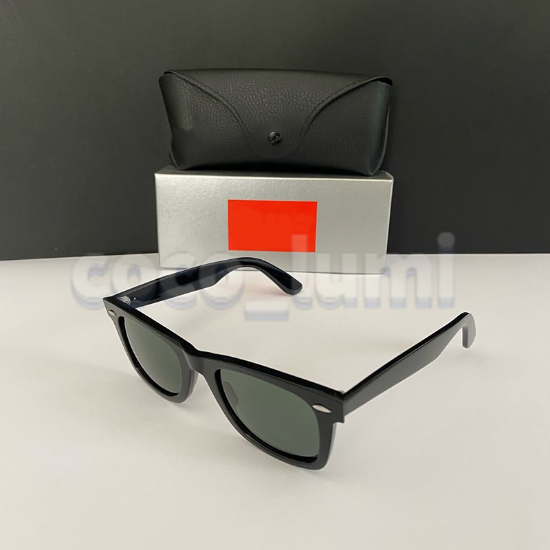 Designer Sunglasses UV400 Protection Teardrop Shape Luxury Sunglasses Polished Sliver Black Acetate Frame Green Lens Glasses lunettes de soleil Unisex