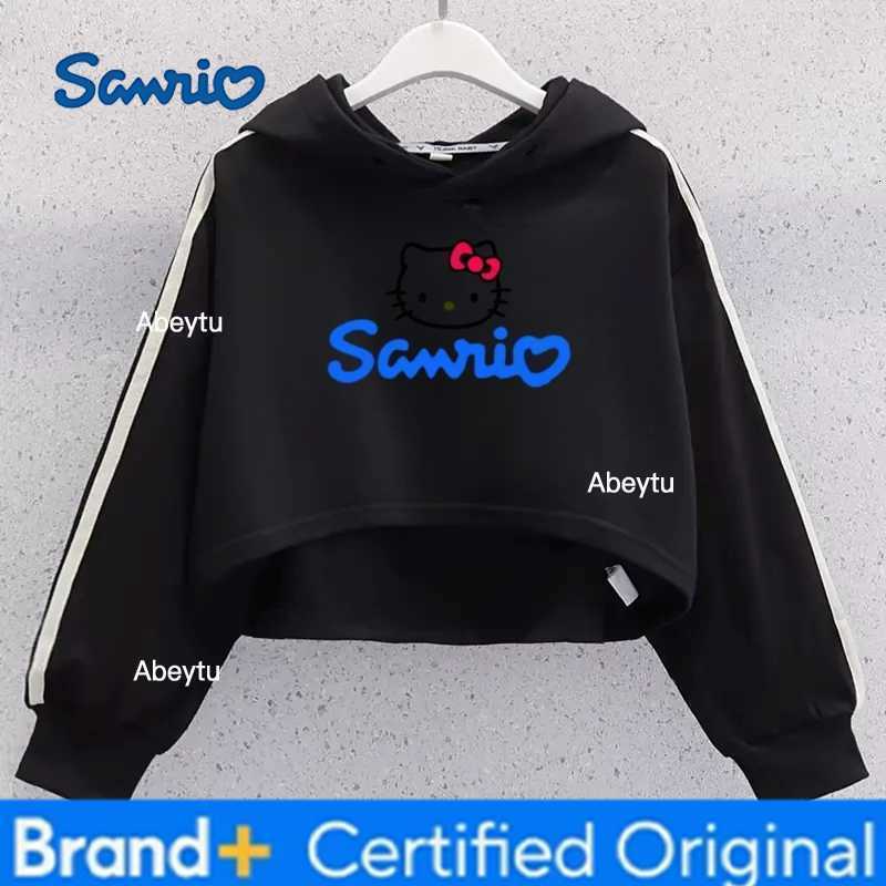 Sanrio Girl Clothes Set Autumn Kid Sweatshirts Letter Pullover Hello Kitty TopFashion Dress 2pcs Suit Children Sweet Tracksuits Outfit H2603281