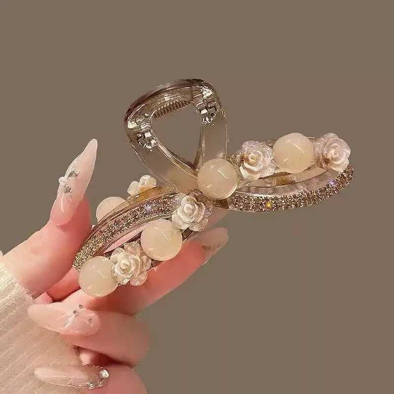Exquisite And Versatile Flower Clip Fashionable Hair Accessories For Women H260328